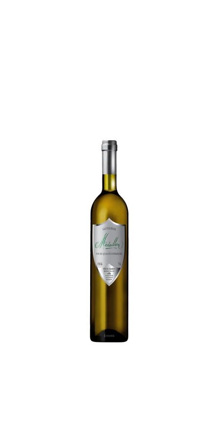demi medaillon blanc 1/2