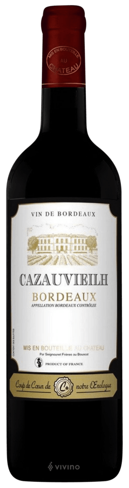 CAZAUVIEILH Vin Rouge Bordeaux 75 CL