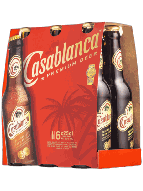 PACK CASABLANCA BEER 25 Cl 4*6